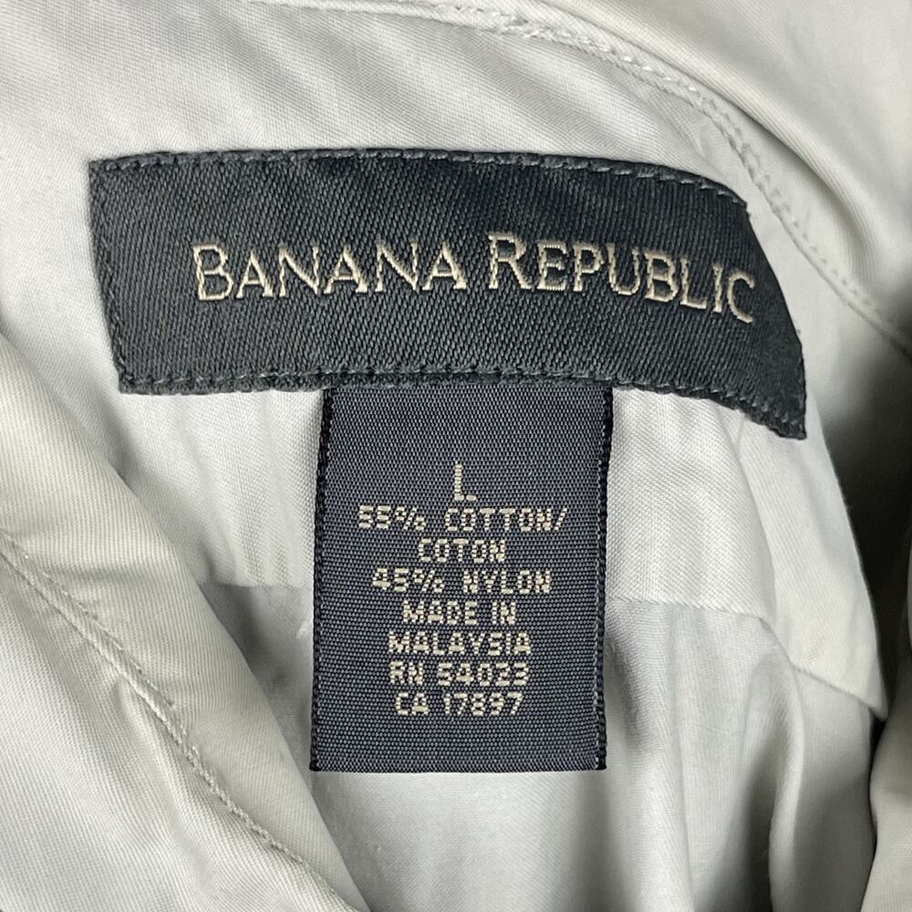 Banana Republic Shirt Mens L Stowaway Hood Nylon Zip Off Sleeve Outdoor Fishing‎ - Picture 6 of 16